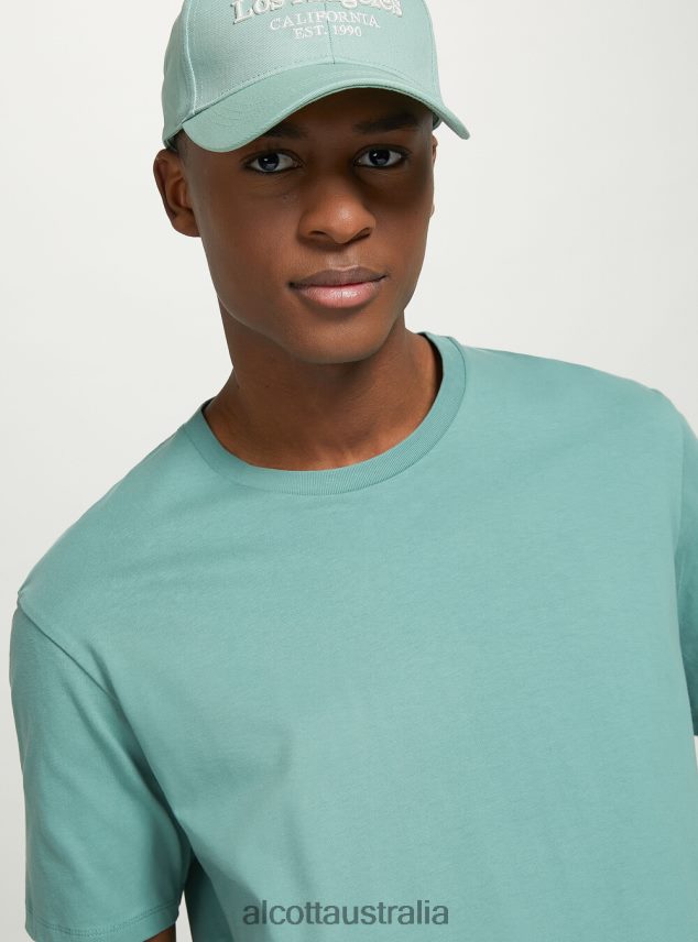 Cotton Crew-Neck T-Shirt Men 2TH4421026 BK1 BLACK Alcott Clothing