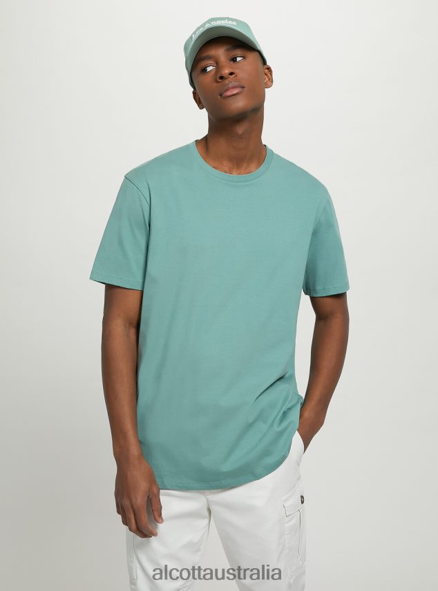 Cotton Crew-Neck T-Shirt Men 2TH4421026 BK1 BLACK Alcott Clothing