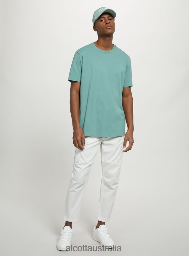 Cotton Crew-Neck T-Shirt Men 2TH4421026 BK1 BLACK Alcott Clothing