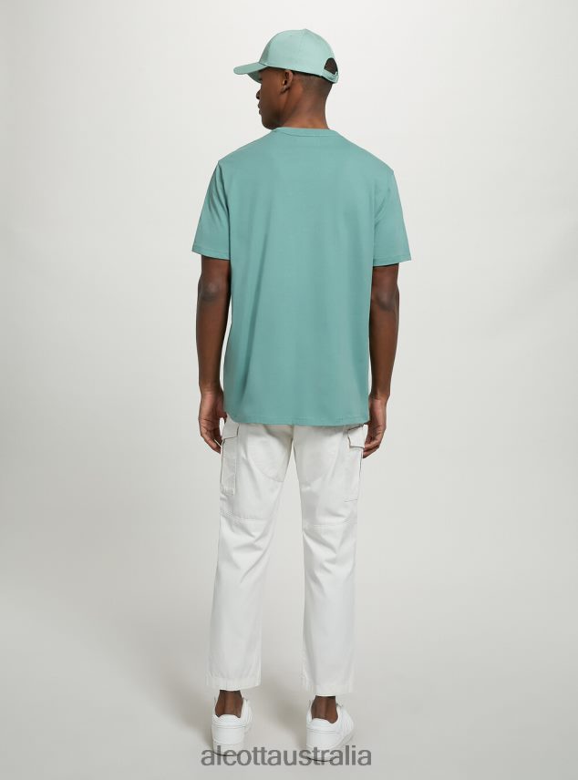 Cotton Crew-Neck T-Shirt Men 2TH4421026 BK1 BLACK Alcott Clothing