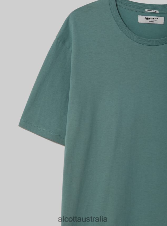 Cotton Crew-Neck T-Shirt Men 2TH4421026 BK1 BLACK Alcott Clothing