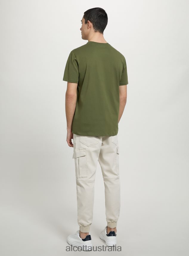 Cotton Crew-Neck T-Shirt Men 2TH4421074 BK1 BLACK Alcott Clothing