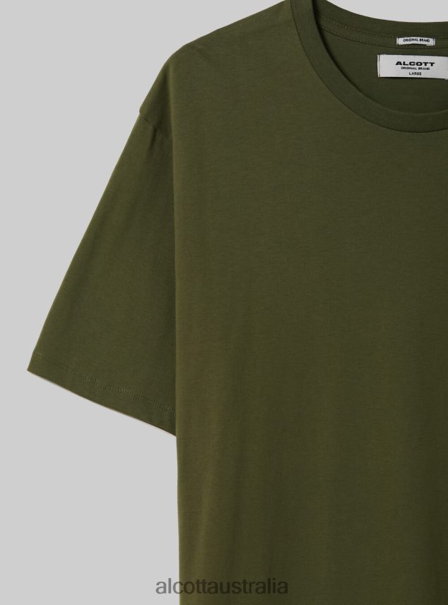 Cotton Crew-Neck T-Shirt Men 2TH4421074 BK1 BLACK Alcott Clothing