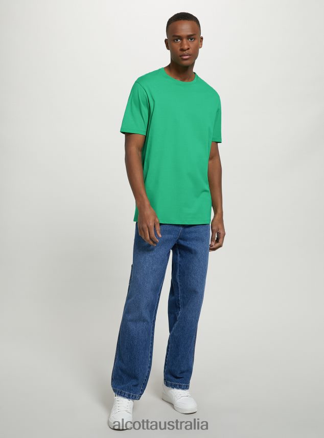 Cotton Crew-Neck T-Shirt Men 2TH4421078 BK1 BLACK Alcott Clothing