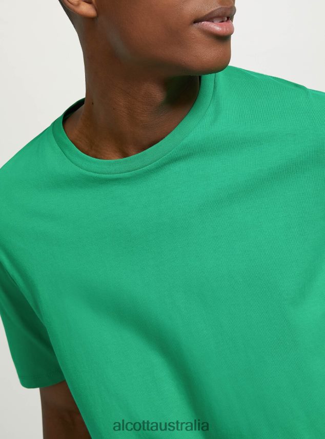 Cotton Crew-Neck T-Shirt Men 2TH4421078 BK1 BLACK Alcott Clothing