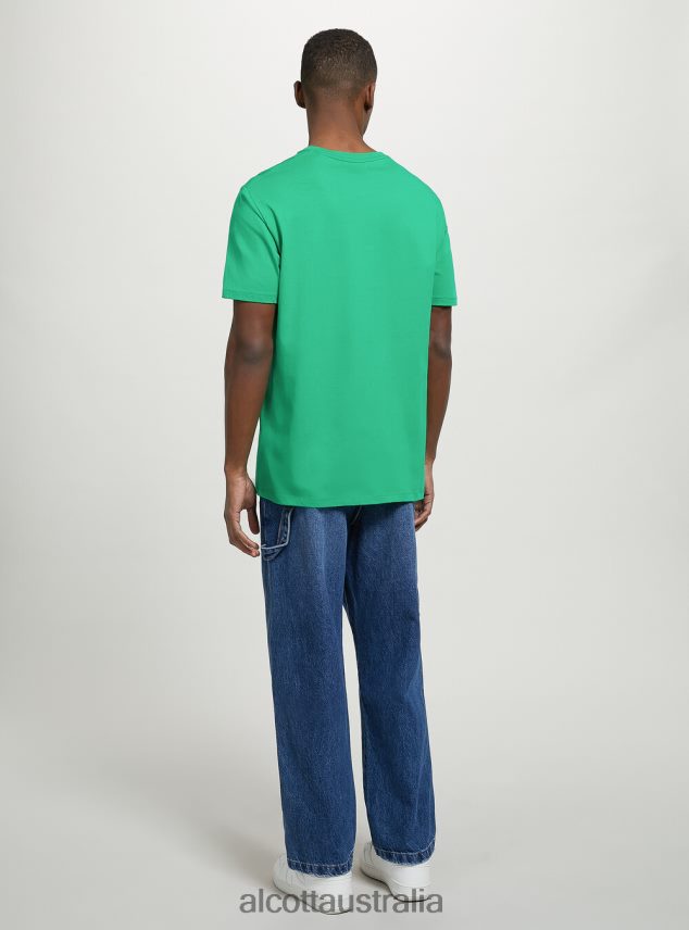 Cotton Crew-Neck T-Shirt Men 2TH4421078 BK1 BLACK Alcott Clothing