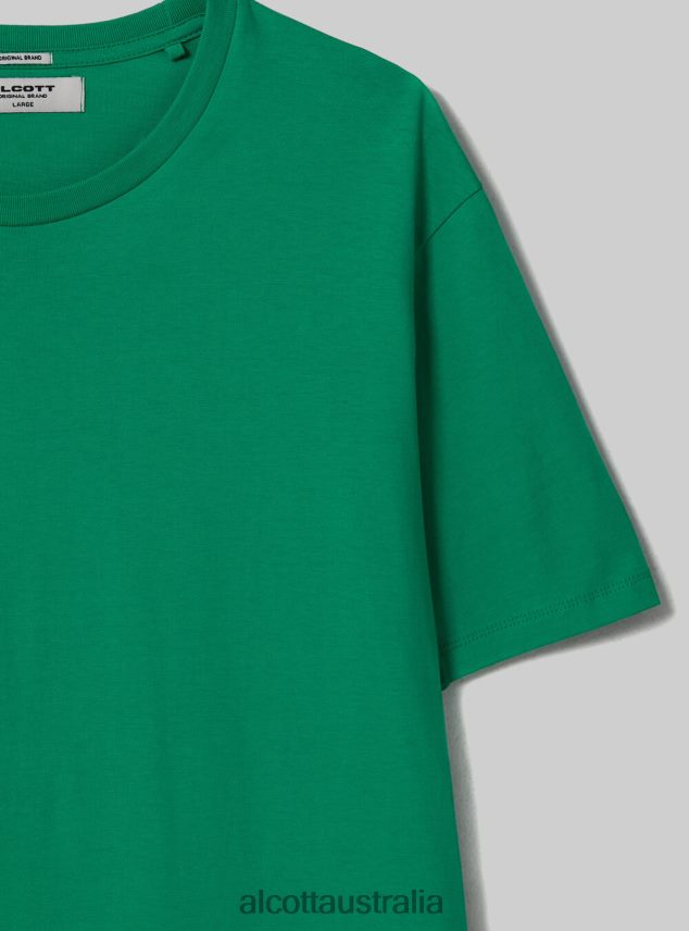 Cotton Crew-Neck T-Shirt Men 2TH4421078 BK1 BLACK Alcott Clothing