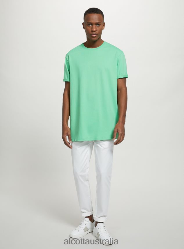 Cotton Crew-Neck T-Shirt Men 2TH4421147 BK1 BLACK Alcott Clothing