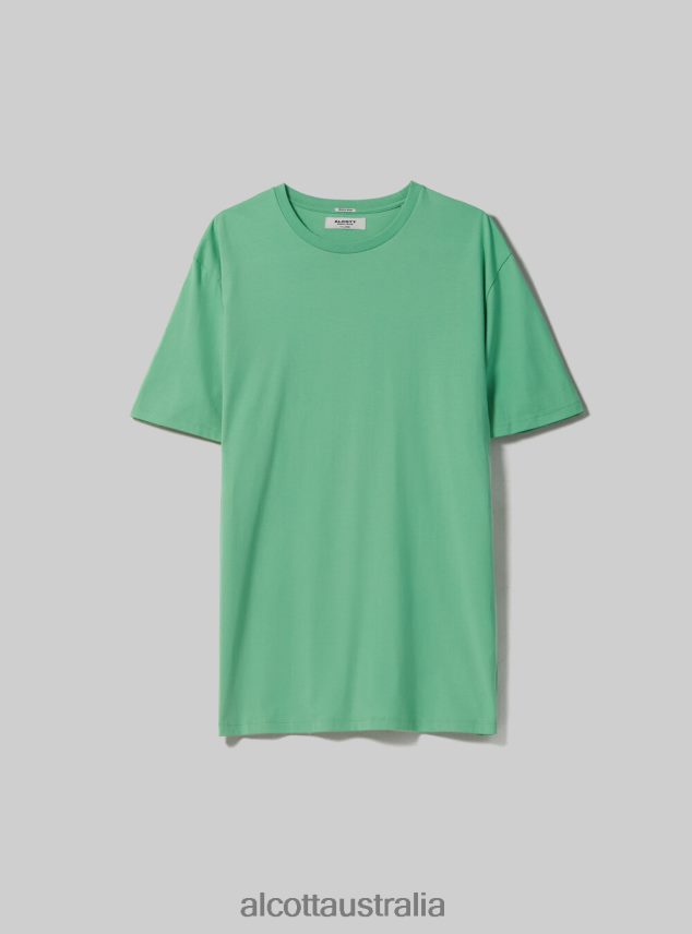 Cotton Crew-Neck T-Shirt Men 2TH4421147 BK1 BLACK Alcott Clothing