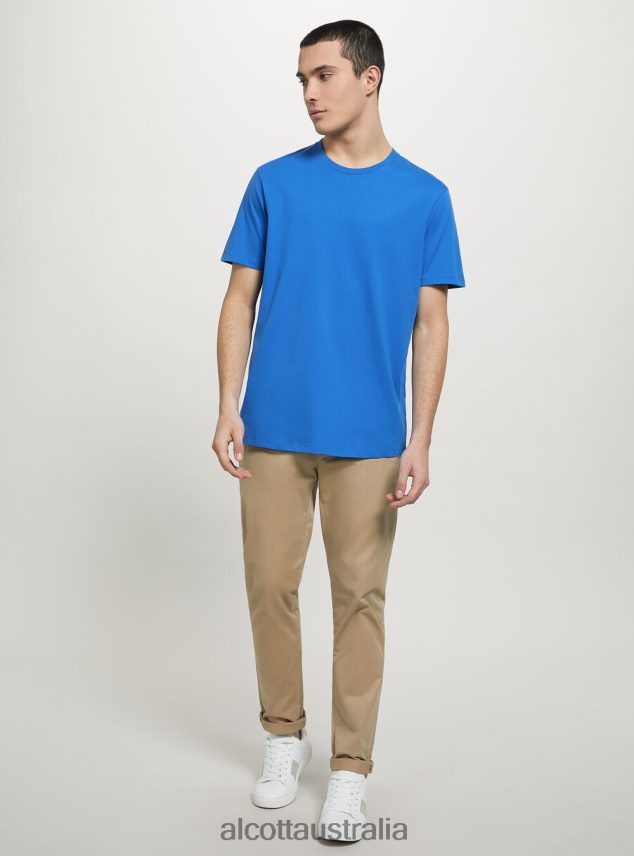 Cotton Crew-Neck T-Shirt Men 2TH4421177 BK1 BLACK Alcott Clothing