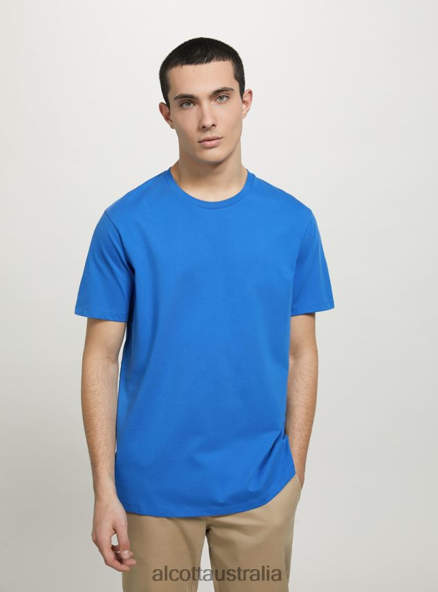 Cotton Crew-Neck T-Shirt Men 2TH4421177 BK1 BLACK Alcott Clothing