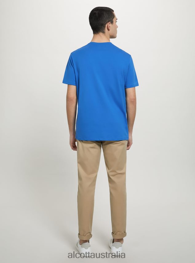 Cotton Crew-Neck T-Shirt Men 2TH4421177 BK1 BLACK Alcott Clothing