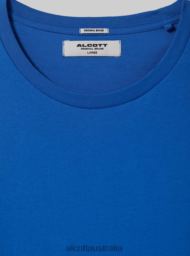 Cotton Crew-Neck T-Shirt Men 2TH4421177 BK1 BLACK Alcott Clothing