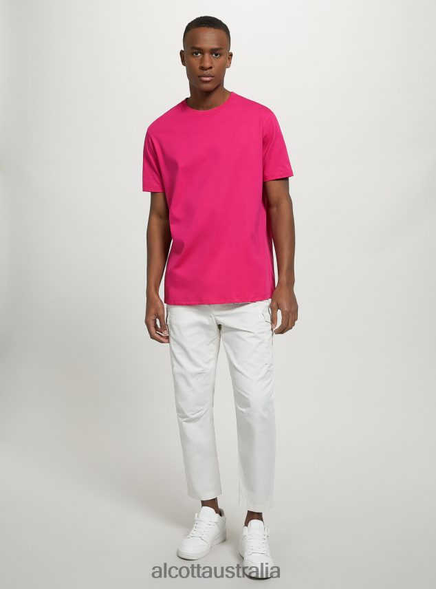 Cotton Crew-Neck T-Shirt Men 2TH4421202 BK1 BLACK Alcott Clothing