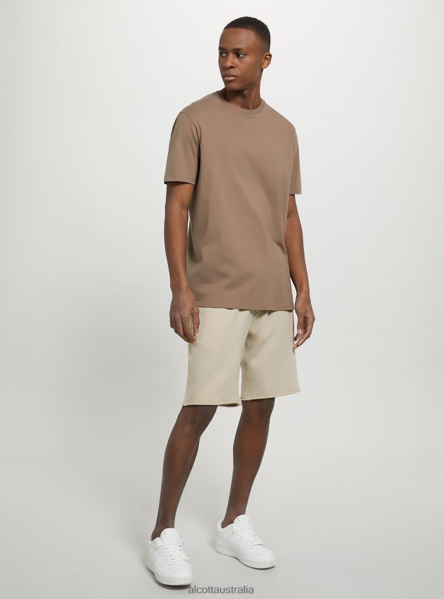 Cotton Crew-Neck T-Shirt Men 2TH442681 BK1 BLACK Alcott Clothing