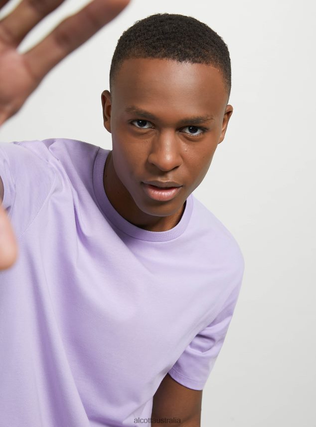 Cotton Crew-Neck T-Shirt Men 2TH442742 BK1 BLACK Alcott Clothing