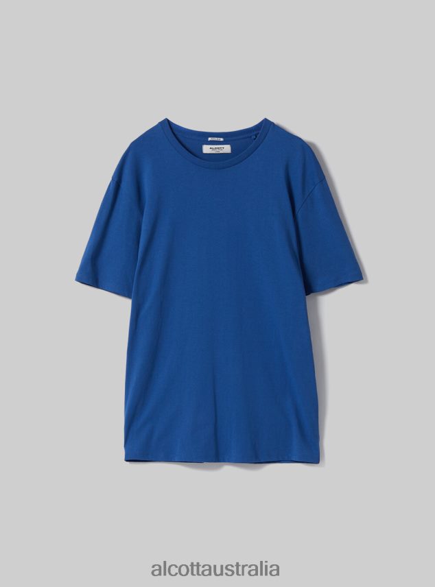 Cotton Crew-Neck T-Shirt Men 2TH442791 BK1 BLACK Alcott Clothing