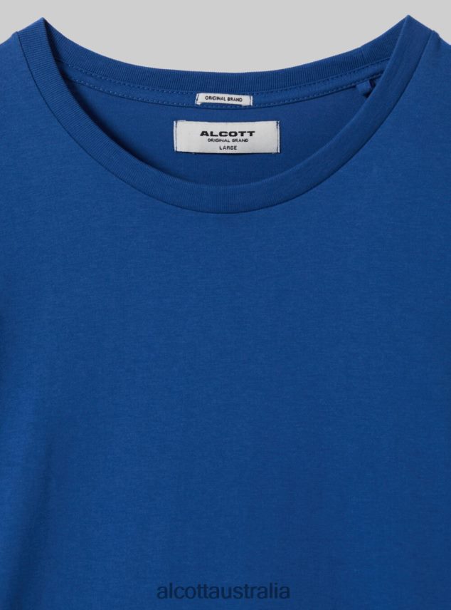 Cotton Crew-Neck T-Shirt Men 2TH442791 BK1 BLACK Alcott Clothing