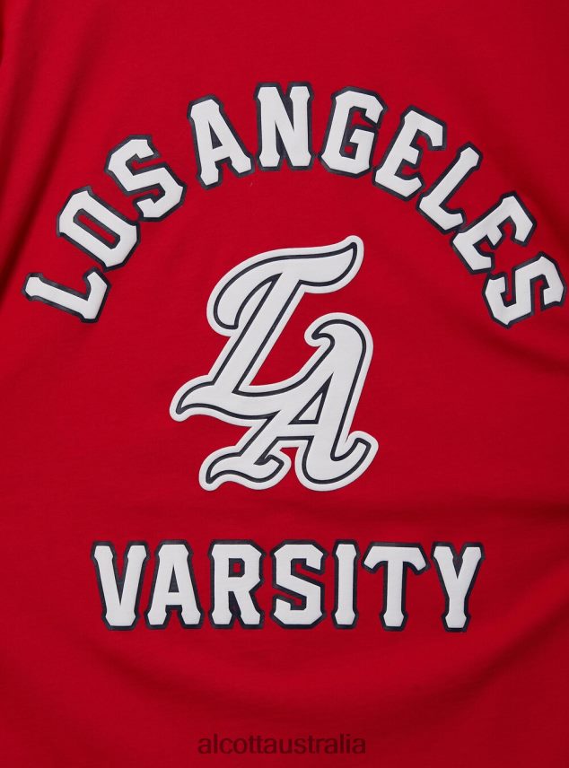 Cotton T-Shirt With Varsity Patch Men 2TH442991 C0020 OFF WHITE Alcott Clothing