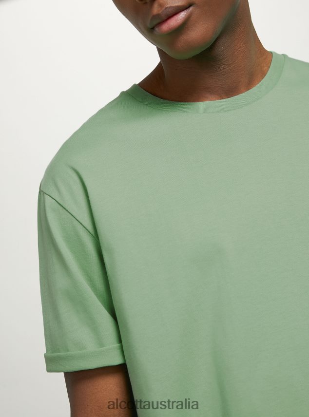 Crew-Neck Cotton T-Shirt Men 2TH442930 WH2 WHITE Alcott Clothing