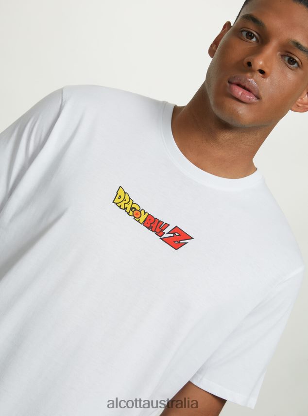 Dragon Ball T-Shirt Men 2TH4421104 WH3 WHITE Alcott Clothing