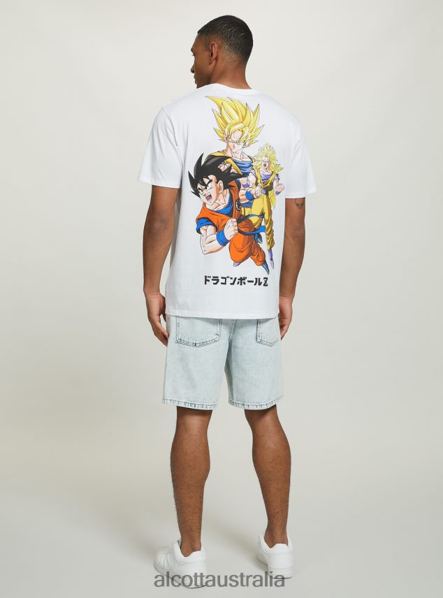 Dragon Ball T-Shirt Men 2TH4421104 WH3 WHITE Alcott Clothing