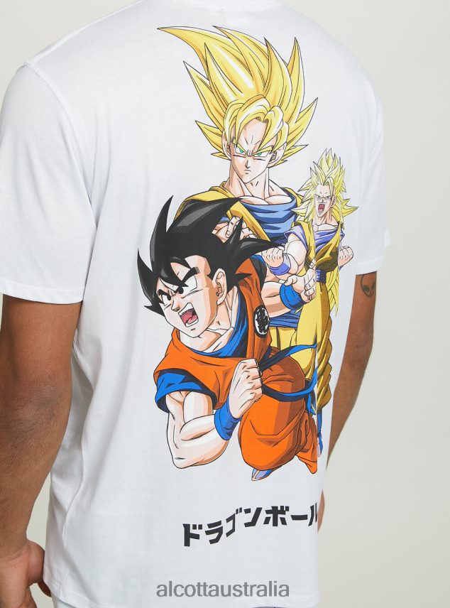 Dragon Ball T-Shirt Men 2TH4421104 WH3 WHITE Alcott Clothing