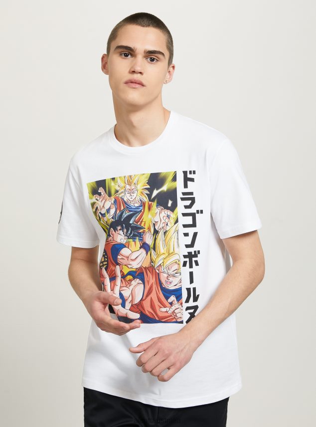 Dragon Ball T-Shirt Men 2TH442662 WH3 WHITE Alcott Clothing