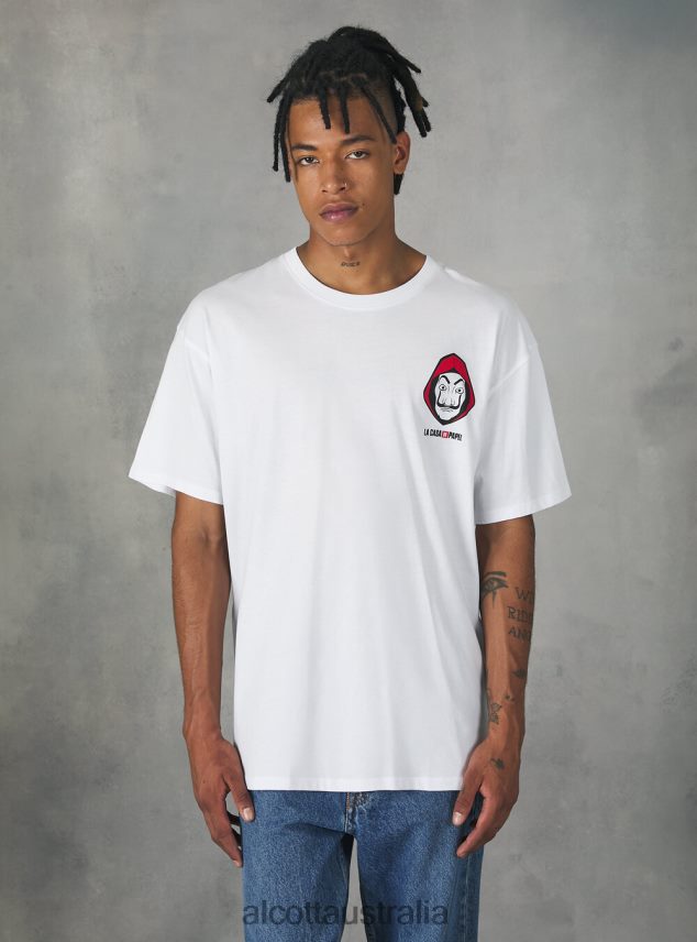 La Casa De Papel T-Shirt Men 2TH4421060 WH3 WHITE Alcott Clothing