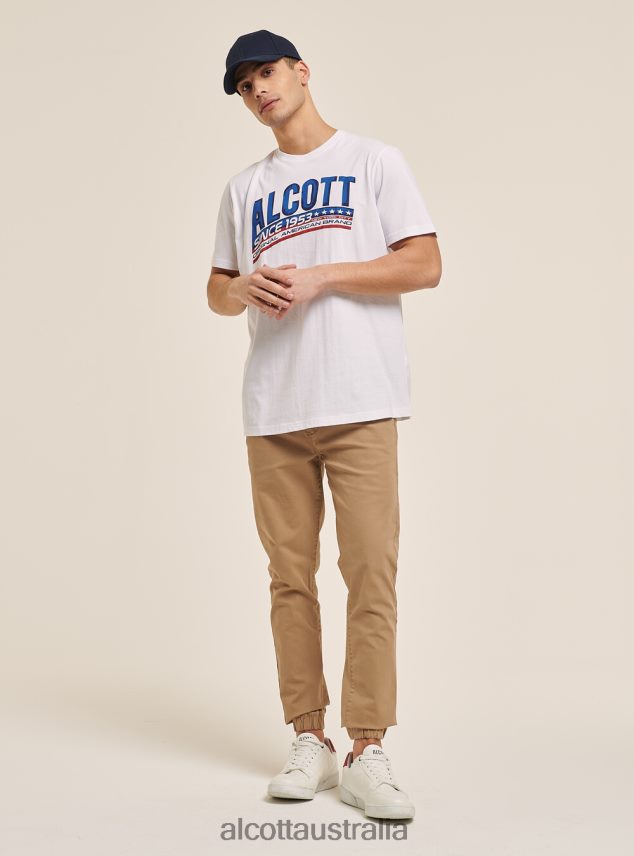 Logo Print T-Shirt Men 2TH442609 BLUE Alcott Clothing