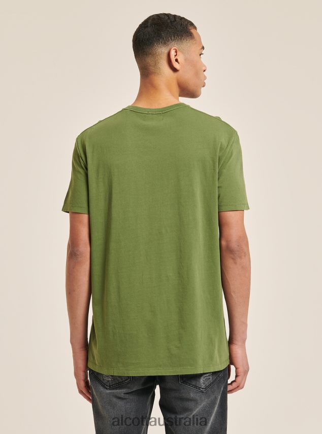 Maglietta Girocollo Con Taschino In Cotone Men 2TH442712 C0214 BLUE Alcott Clothing