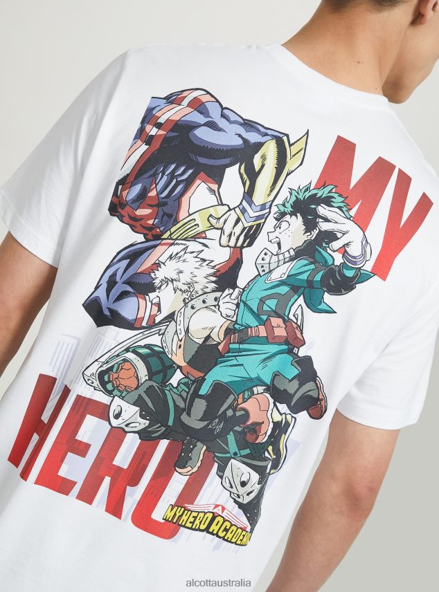 My Hero Academia T-Shirt Men 2TH442656 WH3 WHITE Alcott Clothing