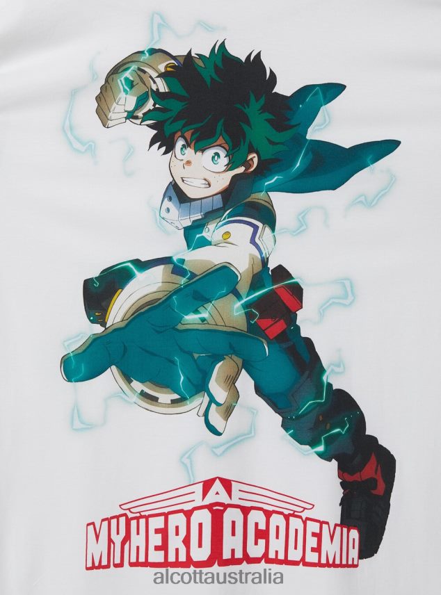 My Hero Academia T-Shirt Men 2TH442658 WH3 WHITE Alcott Clothing