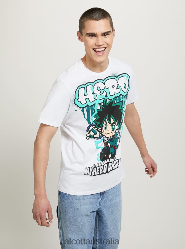 My Hero Academia T-Shirt Men 2TH442659 WH3 WHITE Alcott Clothing