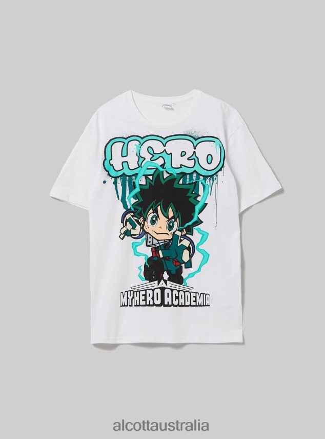 My Hero Academia T-Shirt Men 2TH442659 WH3 WHITE Alcott Clothing