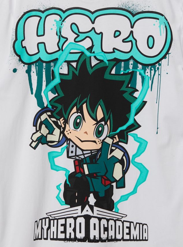 My Hero Academia T-Shirt Men 2TH442659 WH3 WHITE Alcott Clothing