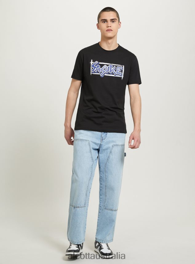 Naruto T-Shirt Men 2TH442648 BK1 BLACK Alcott Clothing