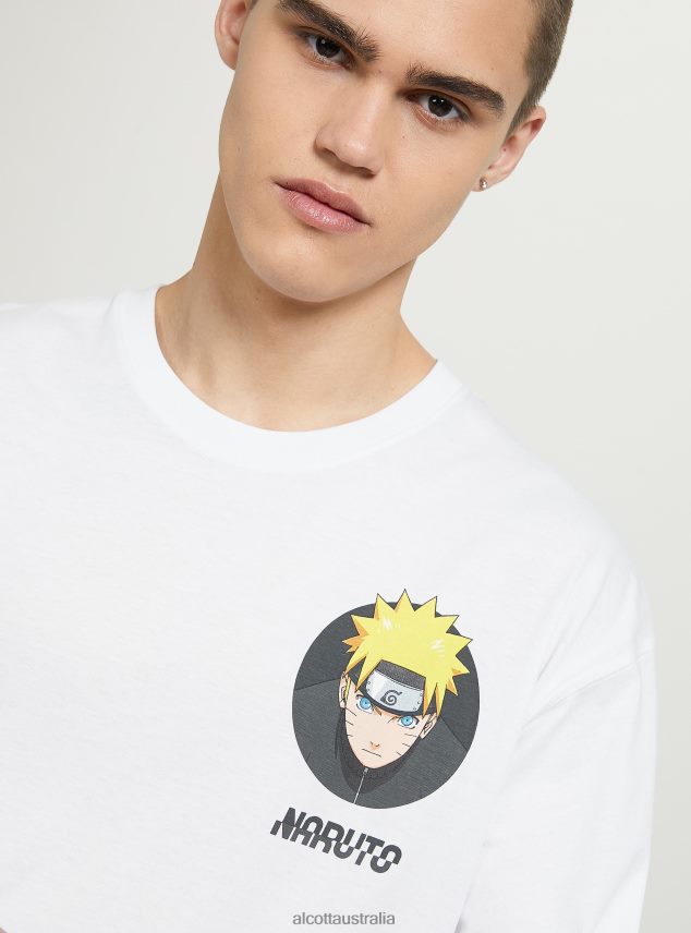 Naruto T-Shirt Men 2TH442652 WH3 WHITE Alcott Clothing