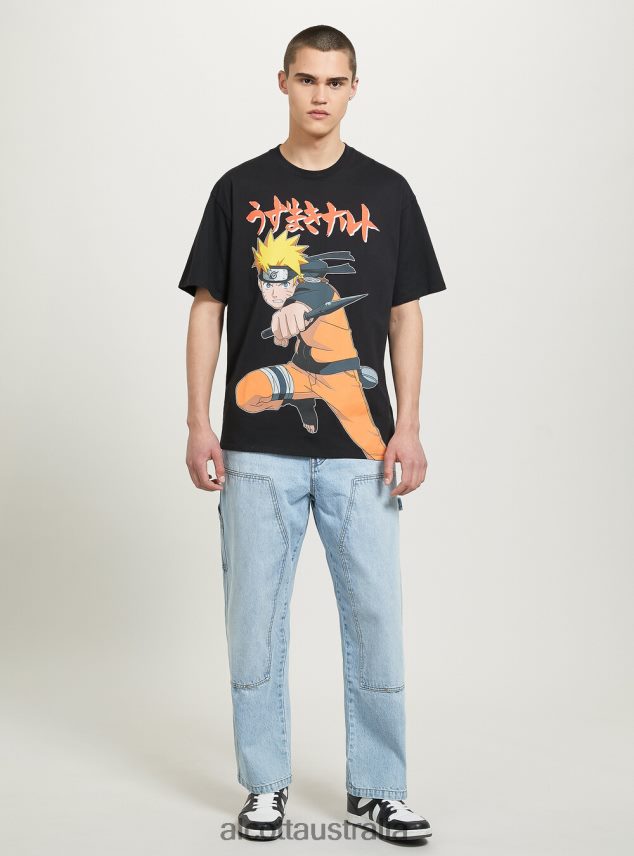 Naruto T-Shirt Men 2TH442654 BK1 BLACK Alcott Clothing