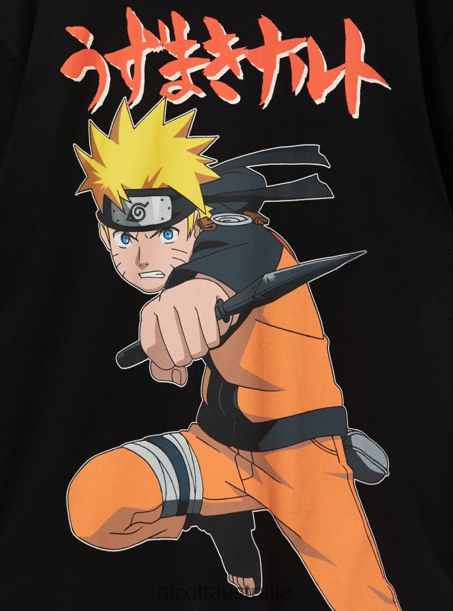 Naruto T-Shirt Men 2TH442654 BK1 BLACK Alcott Clothing