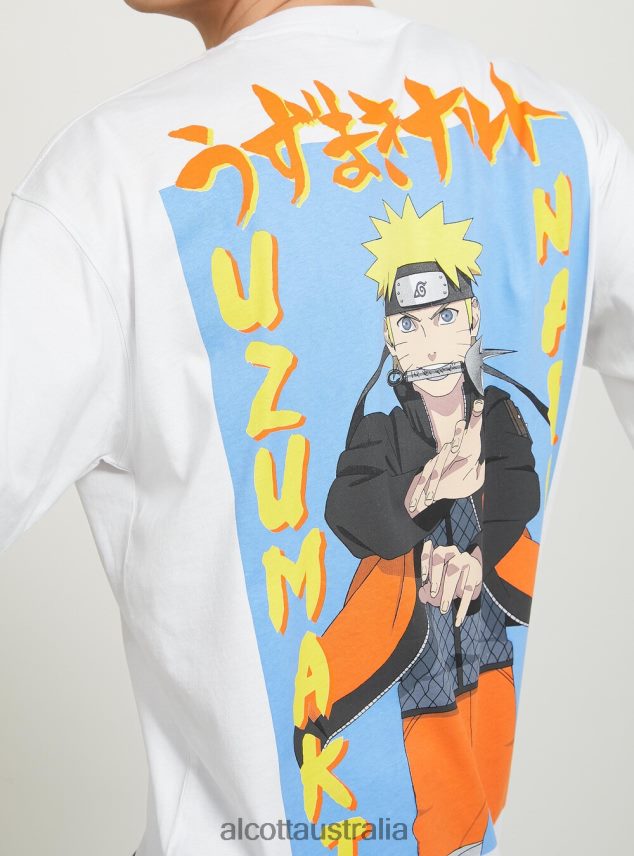 Naruto T-Shirt Men 2TH442694 WH3 WHITE Alcott Clothing