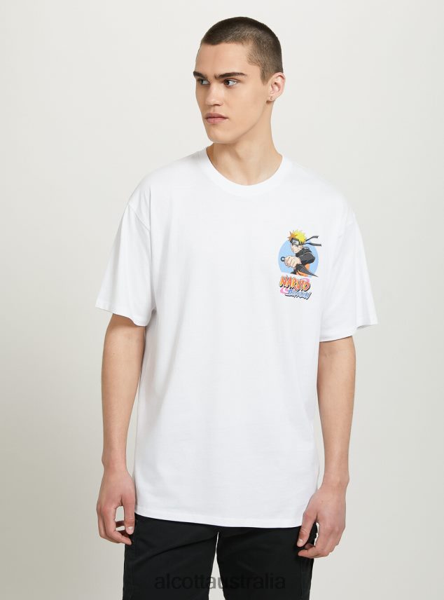 Naruto T-Shirt Men 2TH442694 WH3 WHITE Alcott Clothing