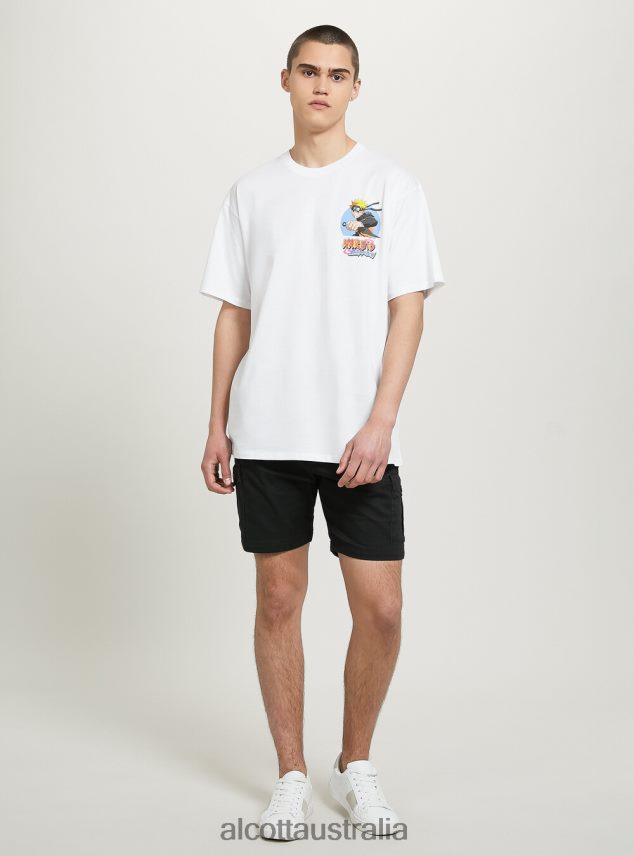 Naruto T-Shirt Men 2TH442694 WH3 WHITE Alcott Clothing