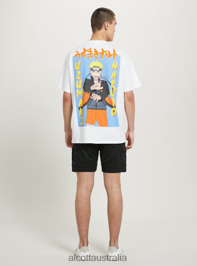 Naruto T-Shirt Men 2TH442694 WH3 WHITE Alcott Clothing