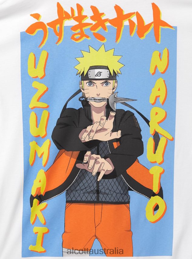 Naruto T-Shirt Men 2TH442694 WH3 WHITE Alcott Clothing