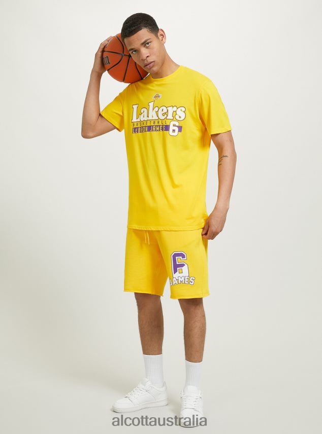 Nba T-Shirt Men 2TH4421034 YE2 YELLOW MEDIUM Alcott Clothing