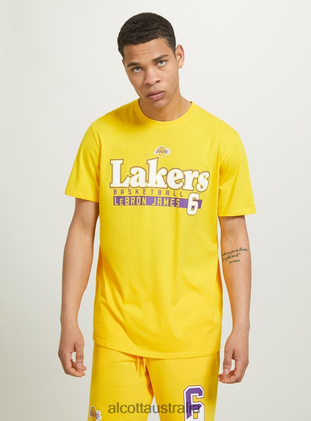 Nba T-Shirt Men 2TH4421034 YE2 YELLOW MEDIUM Alcott Clothing