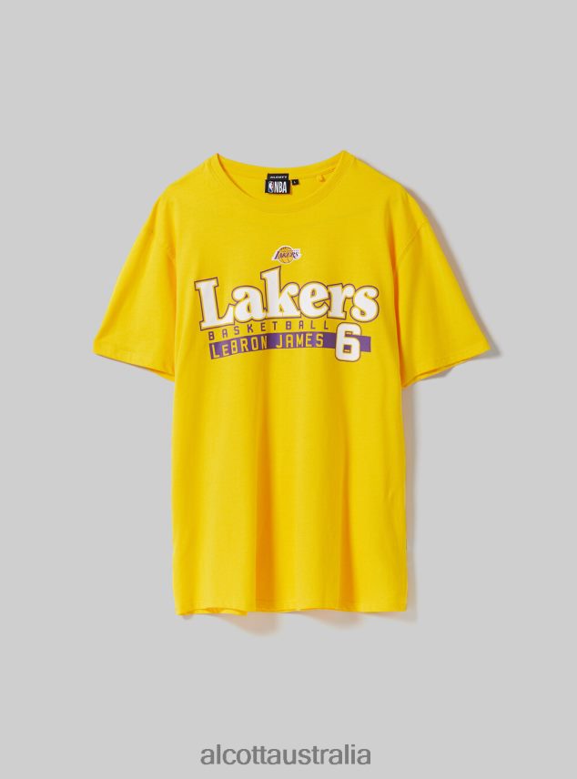 Nba T-Shirt Men 2TH4421034 YE2 YELLOW MEDIUM Alcott Clothing