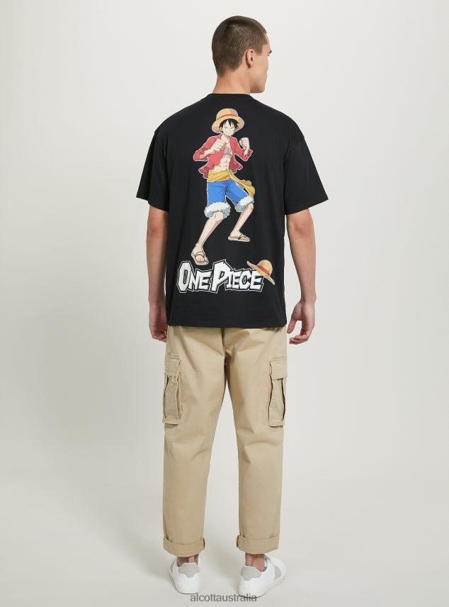 One Piece T-Shirt Men 2TH442640 BK1 BLACK Alcott Clothing