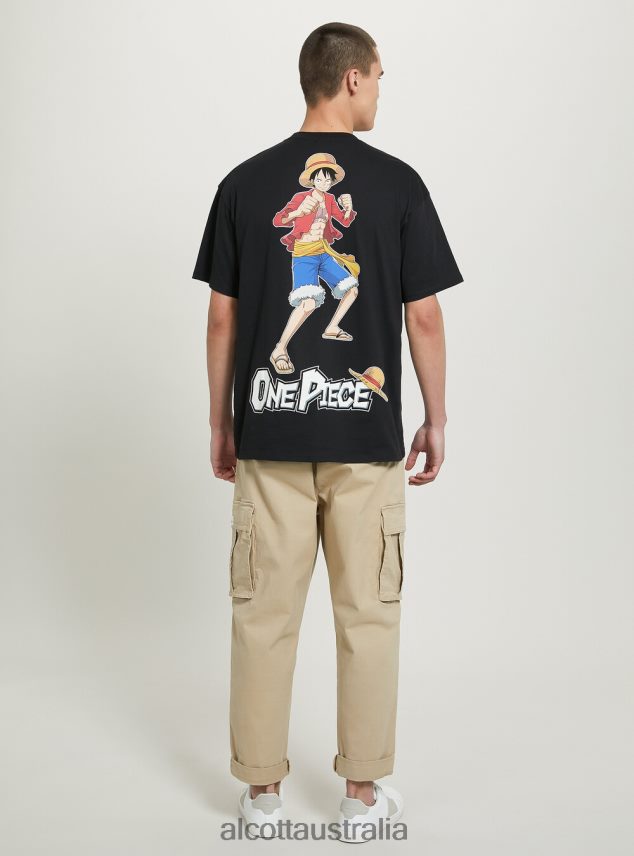 One Piece T-Shirt Men 2TH442640 BK1 BLACK Alcott Clothing